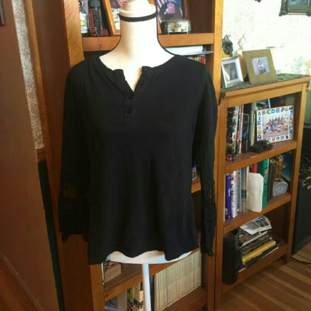 Cotton long sleeve top
